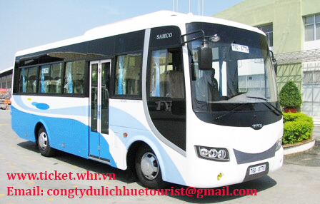 Bus from Hoi An to Hue visit Hai Van pass, Lang Co beach